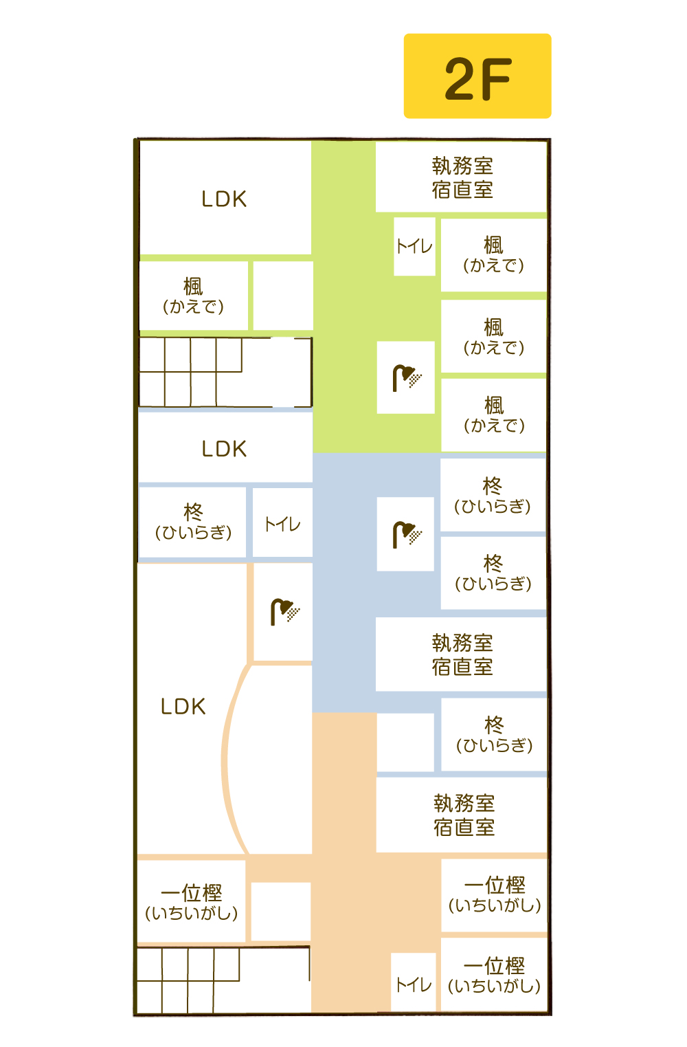 双葉学園 2階見取図