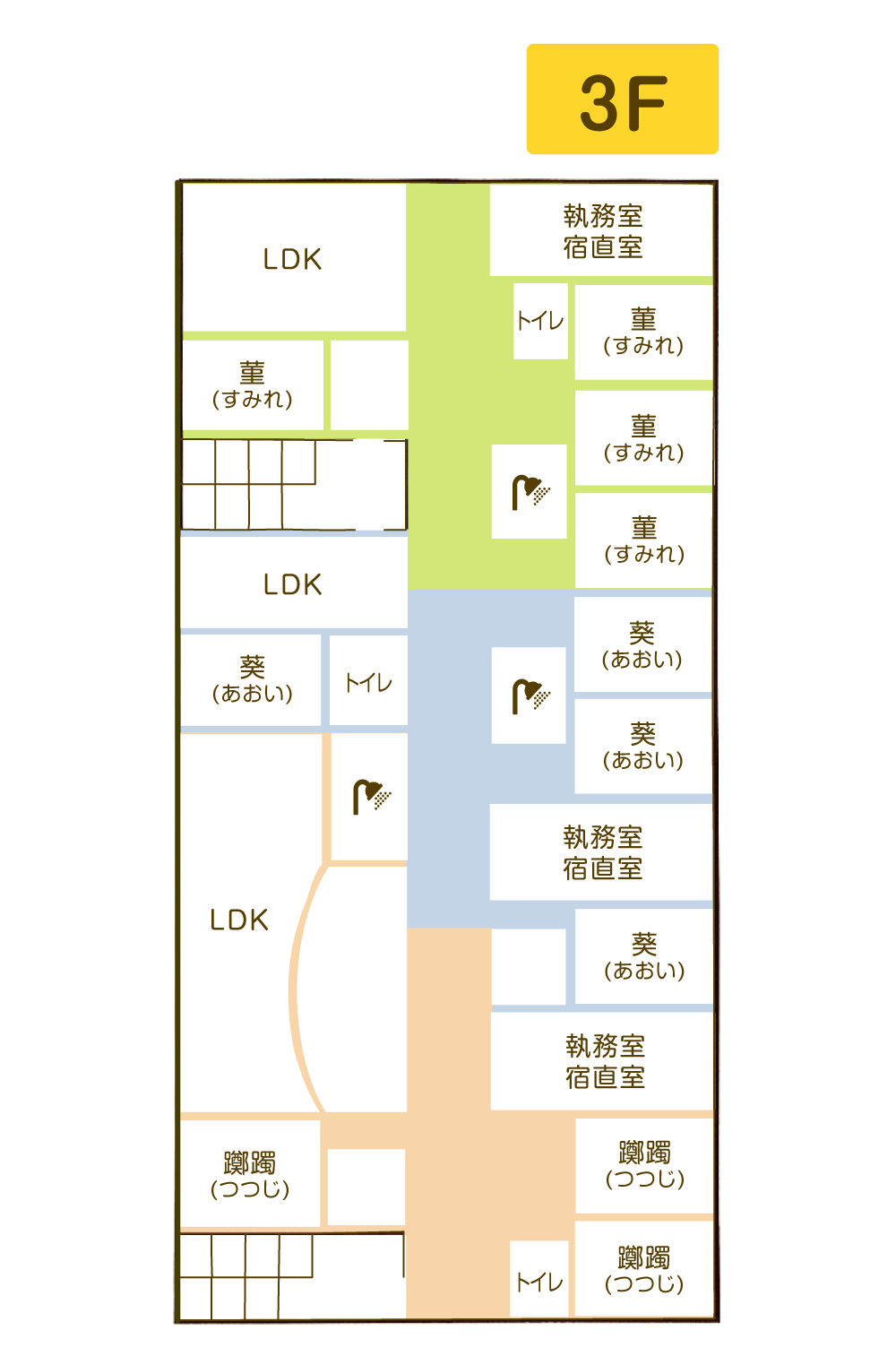 双葉学園 3階見取図